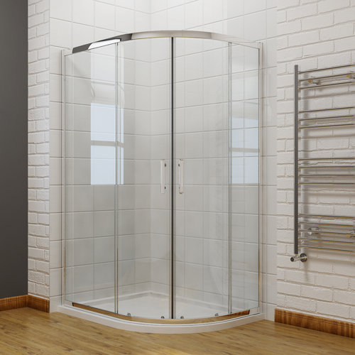 Belfry Bathroom Wisby Glass Offset Quadrant Shower Enclosure with Tray